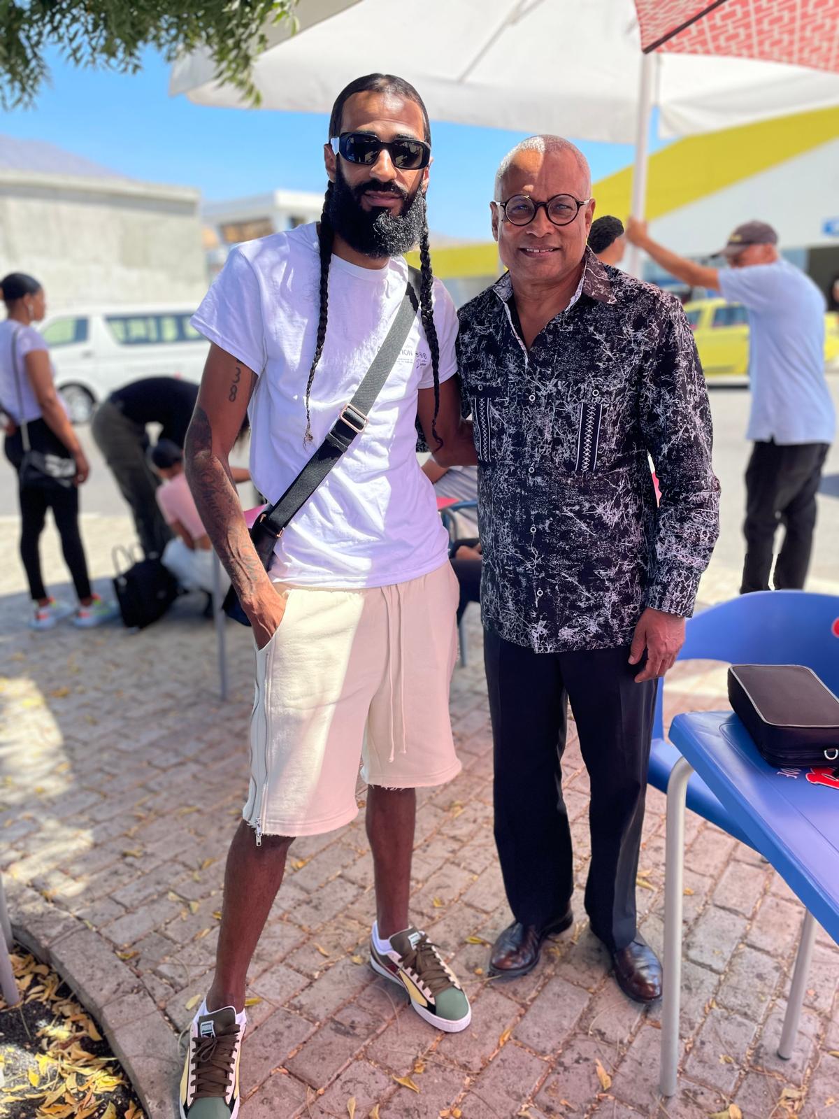 Pretty Brandao with the President of Cape Verde