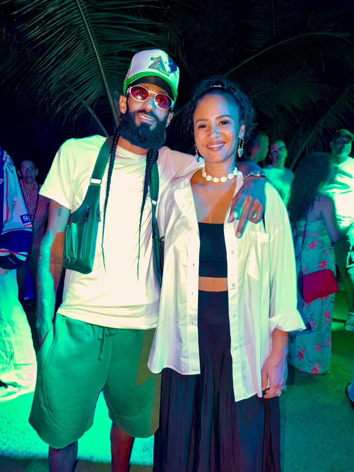 Pretty Brandao with Cape Verdean singer Mayra Andrade